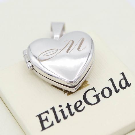Золотой кулон в виде сердца вид изнутри
