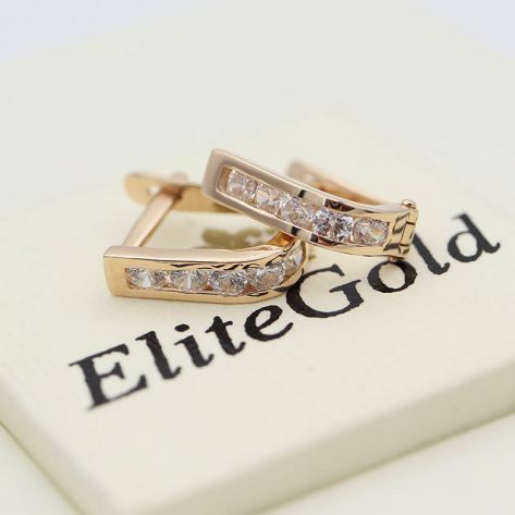 Нежные детские сережки Emilia с английской застежкой