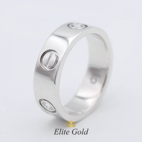 в белом золоте с фианитами