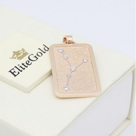 в красном золоте с бриллиантами