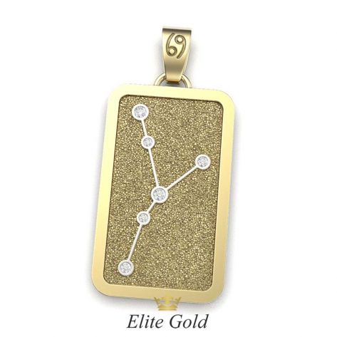 Кулон Stella в желтом и белом золоте - версия 2