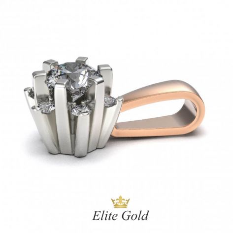 Дизайнерский кулон Molly в виде цветка в камнях