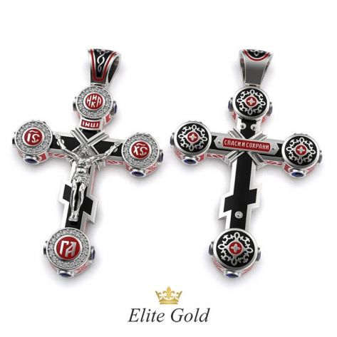 Авторский крест Speranza с ювелирной эмалью