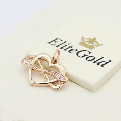 Изящная подвеска Cross my Heart в виде сердца и знака бесконечности