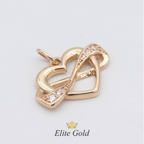 Изящная подвеска Cross my Heart в виде сердца и знака бесконечности