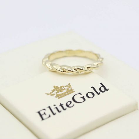 Тонкое изящное кольцо Tiaret в виде переплетающихся линий