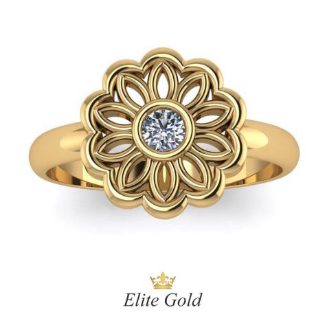 Авторское женское кольцо Fiora в виде цветка