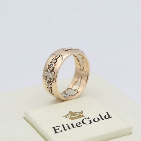 в красном и белом золоте с бриллиантами