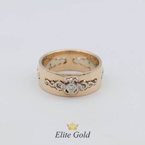 в красном и белом золоте с бриллиантами