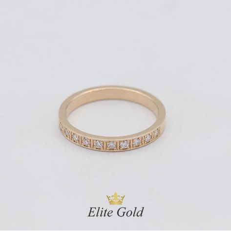 Авторское тонкое обручальное кольцо Aviva