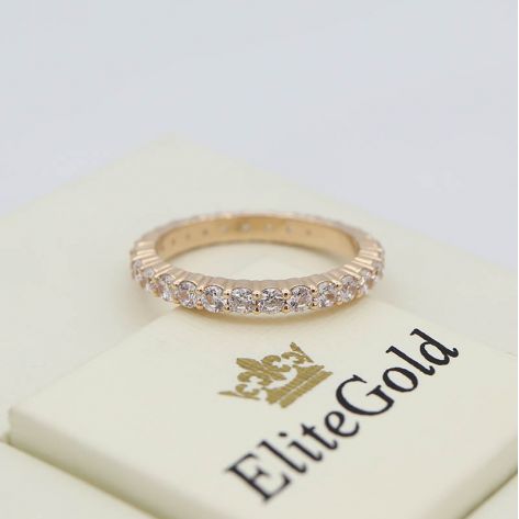 Авторское кольцо Harper с дорожкой камней по кругу