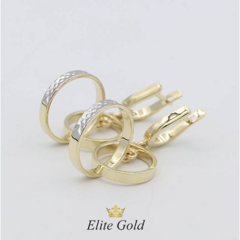 Авторские серьги Aleana с подвесными кругами