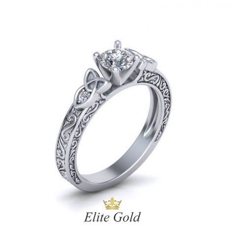 Эксклюзивное кольцо Love Knot с кельтскими узорами