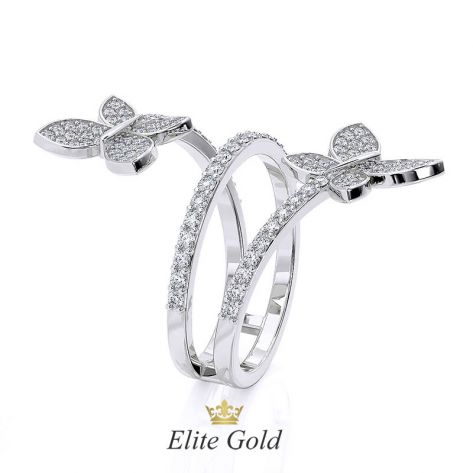 Эксклюзивное кольцо La Farfalla с бабочками
