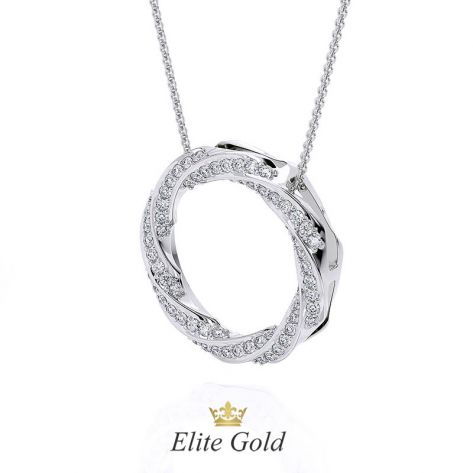 Авторская круглая подвеска Spiralle