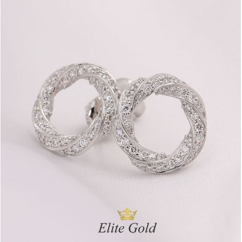 Авторские серьги-пусеты Spiralle