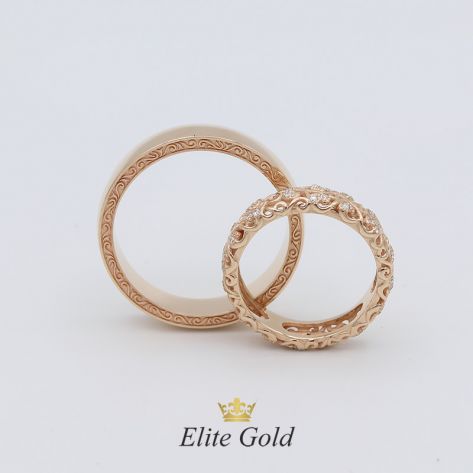 Авторские обручальные кольца Ника - облегченная версия