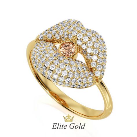 Фантазийное женское кольцо Kiss me more