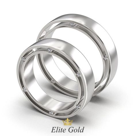 кольца в стиле Дамиани в белом золоте