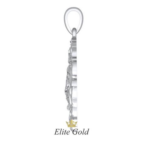 Авторский рельефный кулон Lion Head