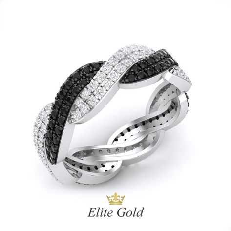 Эксклюзивное кольцо Strada с россыпью камней по всей окружности