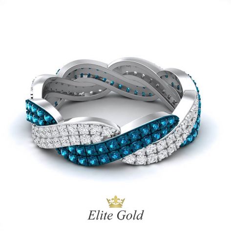 Эксклюзивное кольцо Strada с россыпью камней по всей окружности