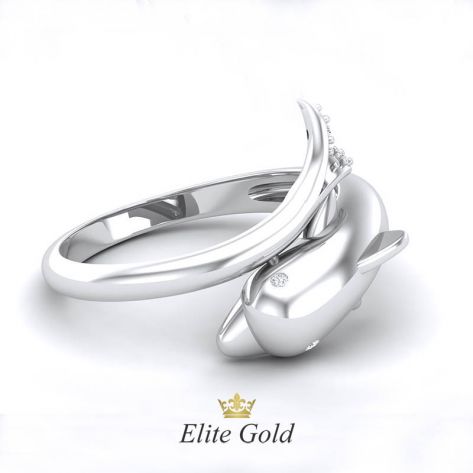 Авторское кольцо Dolphin в форме дельфина