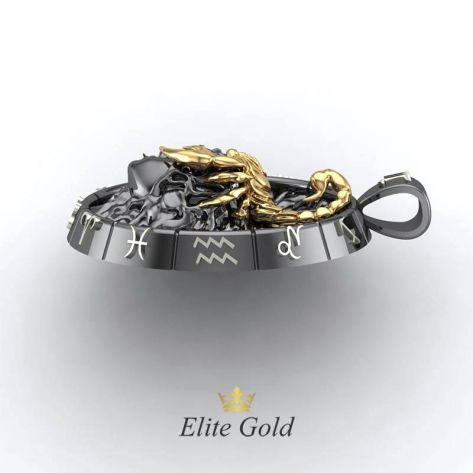 Дизайнерская рельефная подвеска Скорпион