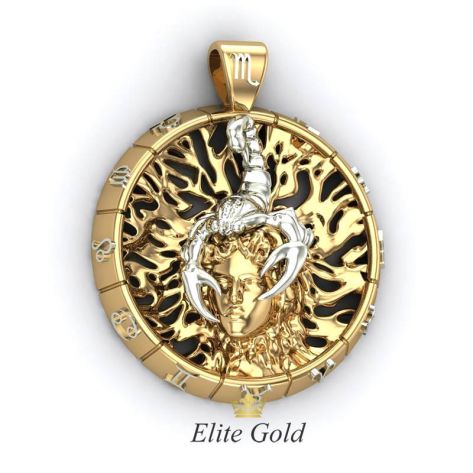 Дизайнерская рельефная подвеска Скорпион