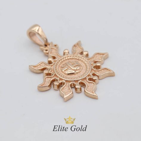 Авторский кулон оберег в виде солнца