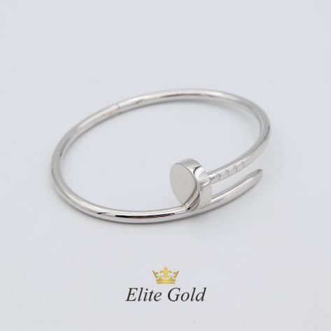 браслет в стиле cartieк в белом золоте