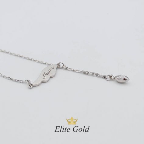 Авторское тонкое колье Angelica с вставкой