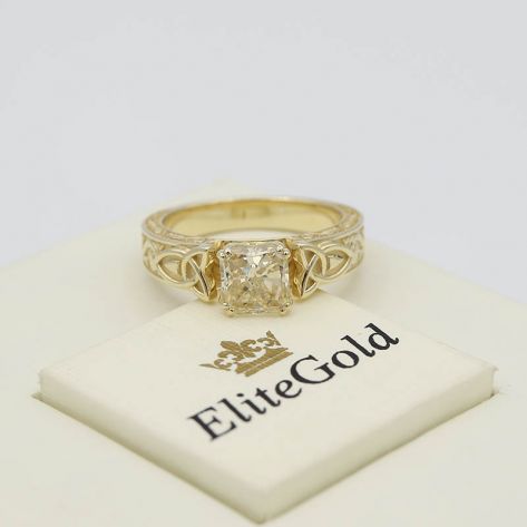 Авторское кольцо Radiance - вид сбоку