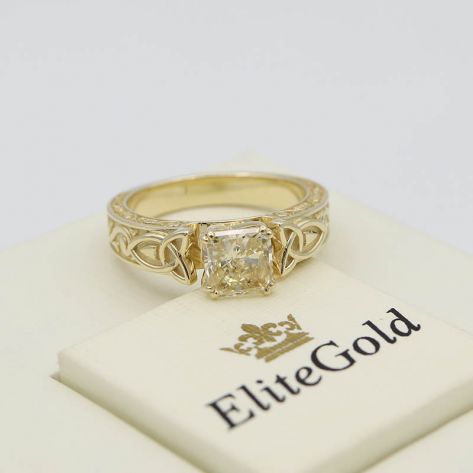 Авторское кольцо Radiance - вид сбоку