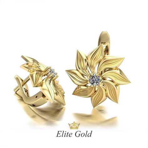 Дизайнерские серьги Лилии