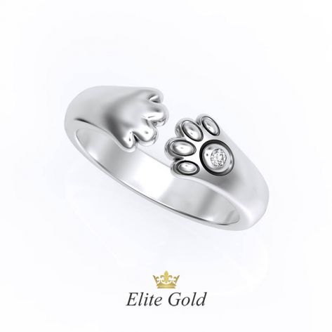 Дизайнерское кольцо Cat paws