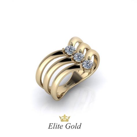 Авторское женское кольцо Lines