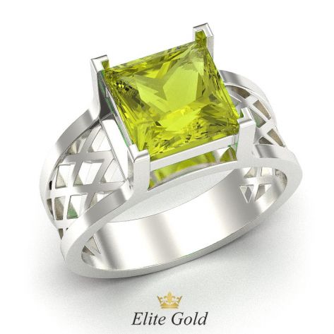 перстень Baden в белом золоте 585