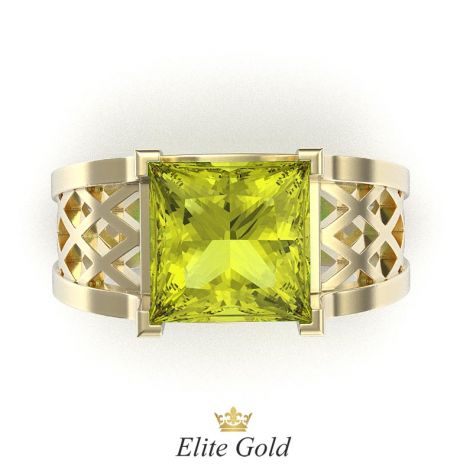 перстень Baden в лимонном золоте 585