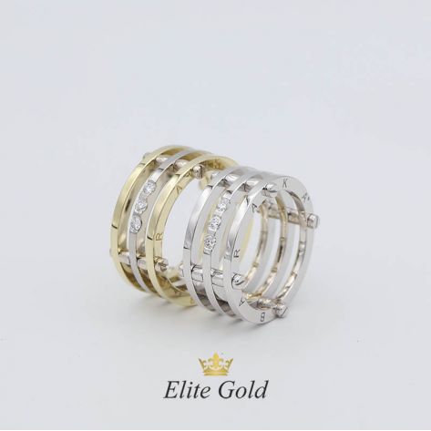 Авторские обручальные кольца Catena с шарнирами и болтами