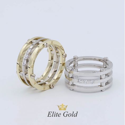 Авторские обручальные кольца Catena с шарнирами и болтами