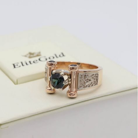 Авторский перстень Segreto с инициалами и крупным камнем в центре