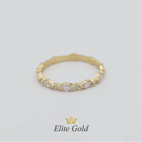 Эксклюзивное женское кольцо Aspen с камнями по кругу