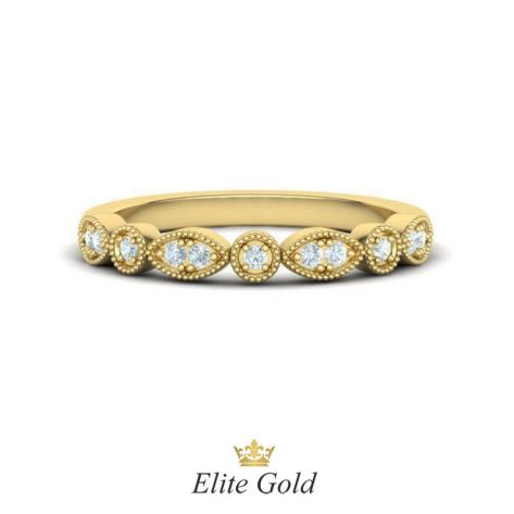 кольцо Millie с филигранью в желтом золоте