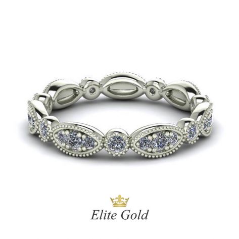 Женское обручальное кольцо Marlena с дорожкой камней по кругу