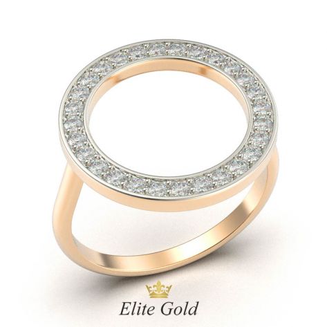 кольцо Ora с белыми камнями