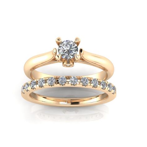 Adele Bridal Set - авторский набор колец невесты