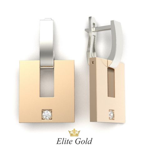 серьги Oraclе  - версия с 1 камнем