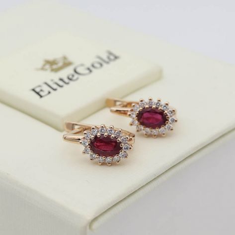 Авторские серьги Princess Diana Petite