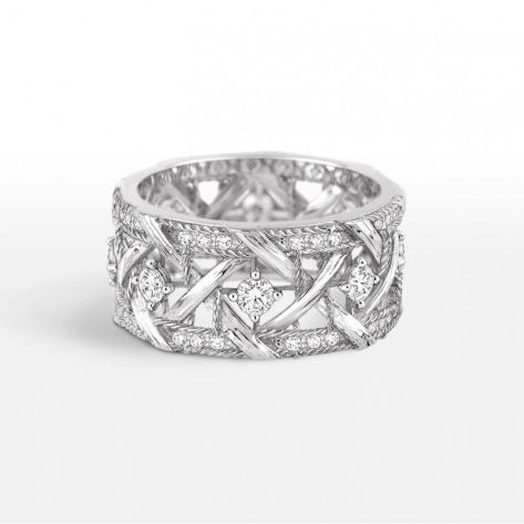кольцо My Dior в белом золоте